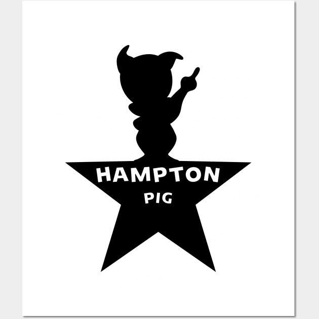 Hampton Pig Wall Art by Baggss